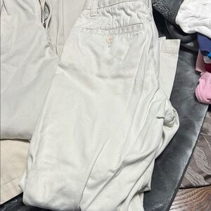 Arrow White Casual Pants Relaxed Fit Elastic Waistband